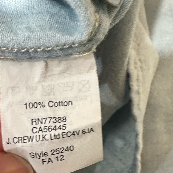 Madewell Style 25240 Light Wash Chambray Ex-Boyfriend Button Down Top Women’s XS - Picture 7 of 7